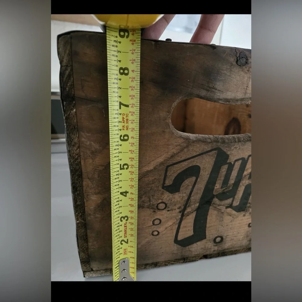 Vintage 7UP Bottling Co Of Los Angeles Wooden Crates - Set Of 2